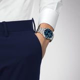 Buy Shop Tissot Luxury Powermatic 80 Blue Dial Silver Steel Strap Watch For Men - T086.407.11.047.00 USA Online