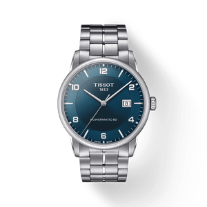 Buy Shop Tissot Luxury Powermatic 80 Blue Dial Silver Steel Strap Watch For Men - T086.407.11.047.00 USA Online