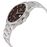 Buy Shop Tissot Luxury Powermatic 80 Brown Dial Silver Steel Strap Watch For Men - T086.407.11.291.00 USA Online