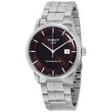 Buy Shop Tissot Luxury Powermatic 80 Brown Dial Silver Steel Strap Watch For Men - T086.407.11.291.00 USA Online