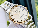 Buy Shop Tissot Luxury Powermatic 80 Gold Dial Silver Steel Strap Watch For Men - T086.407.22.261.00 USA Online