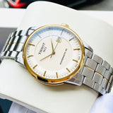 Buy Shop Tissot Luxury Powermatic 80 Gold Dial Silver Steel Strap Watch For Men - T086.407.22.261.00 USA Online