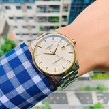 Buy Shop Tissot Luxury Powermatic 80 Gold Dial Silver Steel Strap Watch For Men - T086.407.22.261.00 USA Online