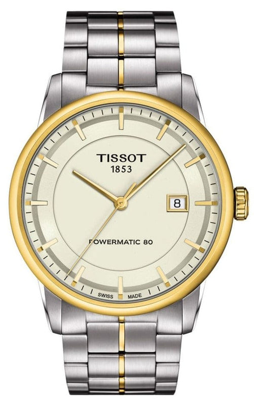 Buy Shop Tissot Luxury Powermatic 80 Gold Dial Silver Steel Strap Watch For Men - T086.407.22.261.00 USA Online