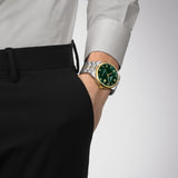 Buy Shop Tissot Luxury Powermatic 80 Green Dial Silver Steel Strap Watch For Men - T086.407.22.097.00 USA Online