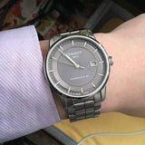 Buy Shop Tissot Luxury Powermatic 80 Grey Dial Silver Steel Strap Watch for Men - T086.407.11.061.00 USA Online