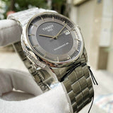 Buy Shop Tissot Luxury Powermatic 80 Grey Dial Silver Steel Strap Watch for Men - T086.407.11.061.00 USA Online