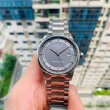 Buy Shop Tissot Luxury Powermatic 80 Grey Dial Silver Steel Strap Watch for Men - T086.407.11.061.00 USA Online