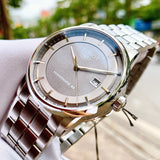 Buy Shop Tissot Luxury Powermatic 80 Grey Dial Silver Steel Strap Watch for Men - T086.407.11.061.00 USA Online