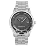 Buy Shop Tissot Luxury Powermatic 80 Grey Dial Silver Steel Strap Watch for Men - T086.407.11.061.00 USA Online