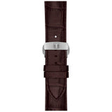 Buy Shop Tissot Luxury Powermatic 80 Silver Dial Brown Leather Strap Watch For Men - T086.407.16.031.00 USA Online
