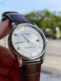 Buy Shop Tissot Luxury Powermatic 80 Silver Dial Brown Leather Strap Watch For Men - T086.407.16.037.00 USA Online