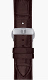 Buy Shop Tissot Luxury Powermatic 80 Silver Dial Brown Leather Strap Watch For Men - T086.407.16.037.00 USA Online