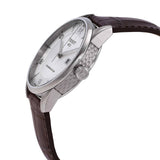 Buy Shop Tissot Luxury Powermatic 80 Silver Dial Brown Leather Strap Watch For Men - T086.407.16.037.00 USA Online