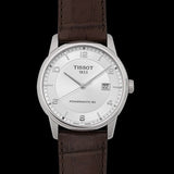 Buy Shop Tissot Luxury Powermatic 80 Silver Dial Brown Leather Strap Watch For Men - T086.407.16.037.00 USA Online