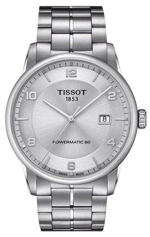Buy Shop Tissot Luxury Powermatic 80 Silver Dial Silver Steel Strap Watch For Men - T086.407.11.031.00 USA Online