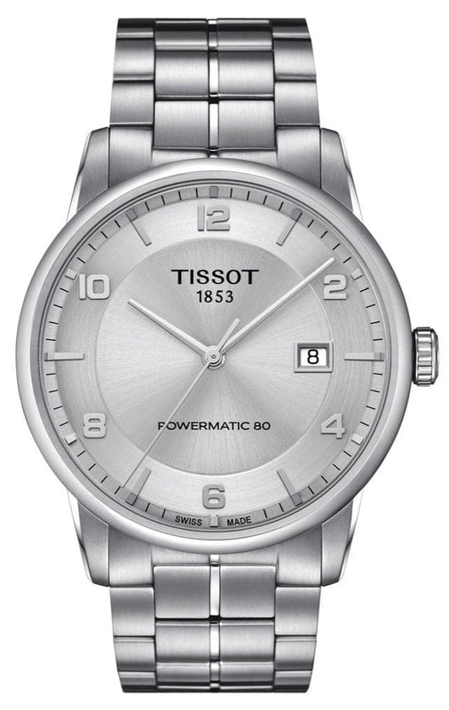 Buy Shop Tissot Luxury Powermatic 80 Silver Dial Silver Steel Strap Watch For Men - T086.407.11.031.00 USA Online