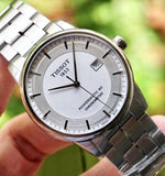 Buy Shop Tissot Luxury Powermatic 80 Silver Dial Silver Steel Strap Watch For Men - T086.408.11.031.00 USA Online