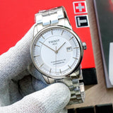 Buy Shop Tissot Luxury Powermatic 80 Silver Dial Silver Steel Strap Watch For Men - T086.408.11.031.00 USA Online