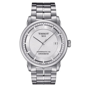 Buy Shop Tissot Luxury Powermatic 80 Silver Dial Silver Steel Strap Watch For Men - T086.408.11.031.00 USA Online
