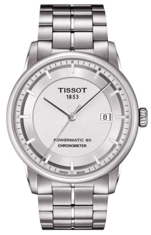 Buy Shop Tissot Luxury Powermatic 80 Silver Dial Silver Steel Strap Watch For Men - T086.408.11.031.00 USA Online