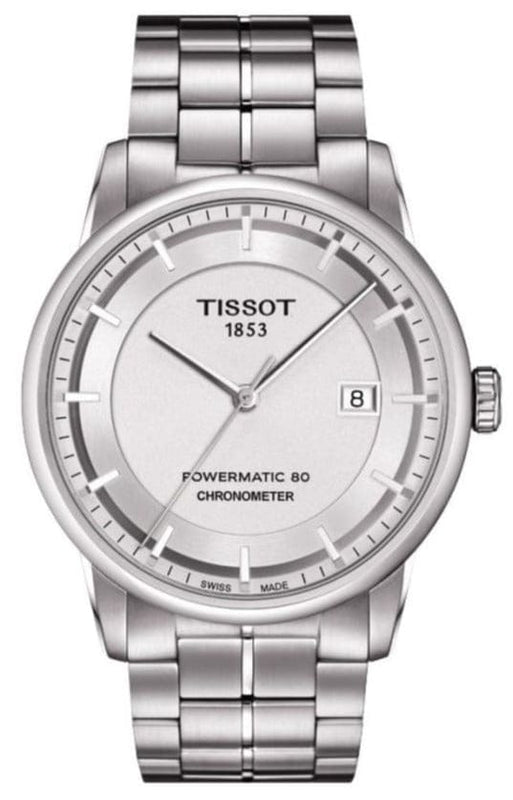 Buy Shop Tissot Luxury Powermatic 80 Silver Dial Silver Steel Strap Watch For Men - T086.408.11.031.00 USA Online
