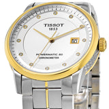 Buy Shop Tissot Luxury Powermatic 80 Silver Dial Silver Steel Strap Watch For Men - T086.408.22.036.00 USA Online