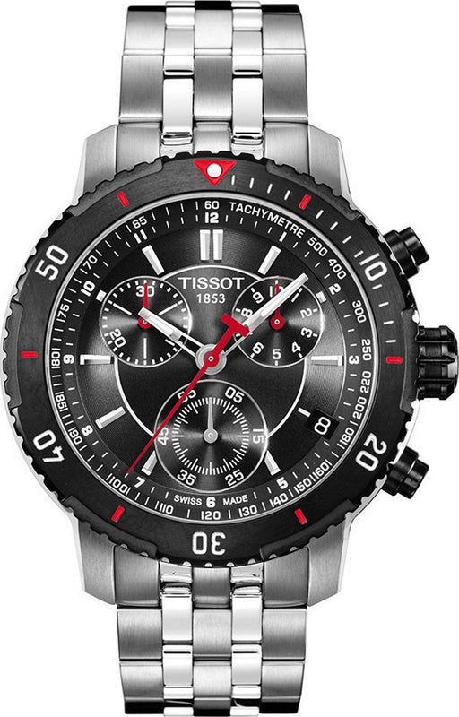 Buy Shop Tissot PRS 200 Chronograph Grey Dial Silver Steel Strap Watch For Men - T067.417.21.051.00 USA Online