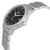 Tissot T Classic Carson Premium Automatic Lady Black Dial Silver Steel Strap Watch for Women - T122.207.11.051.00