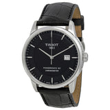 Buy Shop Tissot T Classic Luxury Powermatic 80 Black Dial Black Leather Strap Watch For Men - T086.408.16.051.00 USA Online