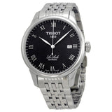 Buy Shop Tissot Le Locle Automatic Black Dial Silver Steel Strap Watch For Men - T41.1.483.53 USA Online