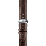 Buy Shop Tissot T Classic Tradition 5.5 Quartz White Dial Brown Leather Strap Watch For Men - T063.409.16.018.00 USA Online