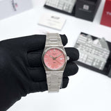 Tissot PRX Quartz Pink Dial Silver Steel Strap Watch for Women - T137.210.11.331.00