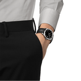 Buy Shop Tissot PR 100 Black Dial Black Leather Strap Watch for Men - T150.410.16.051.00 USA Online