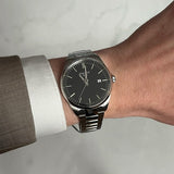 Buy Shop Tissot PR 100 Black Dial Silver Steel Strap Watch for Men - T150.410.11.051.00 USA Online