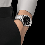 Buy Shop Tissot PR 100 Black Dial Silver Steel Strap Watch for Men - T150.410.11.051.00 USA Online