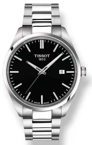 Buy Shop Tissot PR 100 Black Dial Silver Steel Strap Watch for Men - T150.410.11.051.00 USA Online