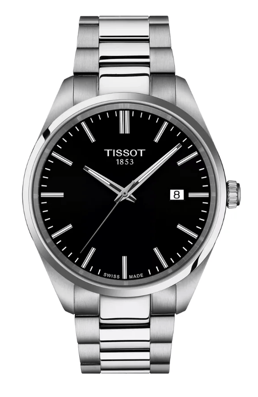 Buy Shop Tissot PR 100 Black Dial Silver Steel Strap Watch for Men - T150.410.11.051.00 USA Online