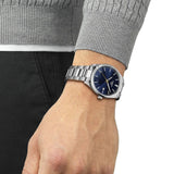 Buy Shop Tissot PR 100 Blue Dial Silver Steel Strap Watch for Men - T150.410.11.041.00 USA Online