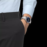 Buy Shop Tissot PR 100 Blue Dial Silver Steel Strap Watch for Men - T150.410.11.041.00 USA Online