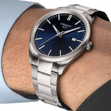 Buy Shop Tissot PR 100 Blue Dial Silver Steel Strap Watch for Men - T150.410.11.041.00 USA Online