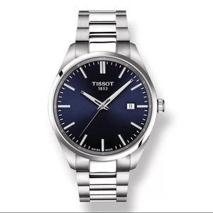 Buy Shop Tissot PR 100 Blue Dial Silver Steel Strap Watch for Men - T150.410.11.041.00 USA Online