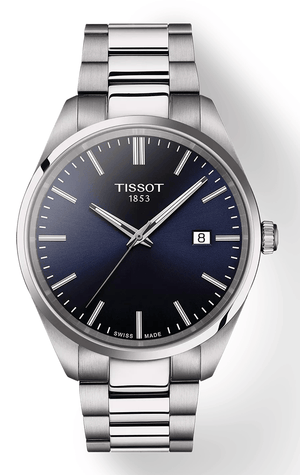Buy Shop Tissot PR 100 Blue Dial Silver Steel Strap Watch for Men - T150.410.11.041.00 USA Online