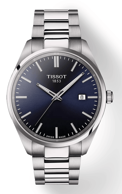 Buy Shop Tissot PR 100 Blue Dial Silver Steel Strap Watch for Men - T150.410.11.041.00 USA Online