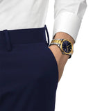 Buy Shop Tissot PR 100 Blue Dial Two Tone Steel Strap Watch for Men - T150.410.22.041.00 USA Online