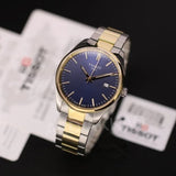 Buy Shop Tissot PR 100 Blue Dial Two Tone Steel Strap Watch for Men - T150.410.22.041.00 USA Online