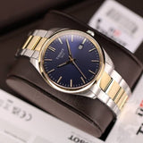 Buy Shop Tissot PR 100 Blue Dial Two Tone Steel Strap Watch for Men - T150.410.22.041.00 USA Online