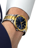 Buy Shop Tissot PR 100 Blue Dial Two Tone Steel Strap Watch for Men - T150.410.22.041.00 USA Online