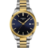 Buy Shop Tissot PR 100 Blue Dial Two Tone Steel Strap Watch for Men - T150.410.22.041.00 USA Online