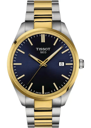 Buy Shop Tissot PR 100 Blue Dial Two Tone Steel Strap Watch for Men - T150.410.22.041.00 USA Online